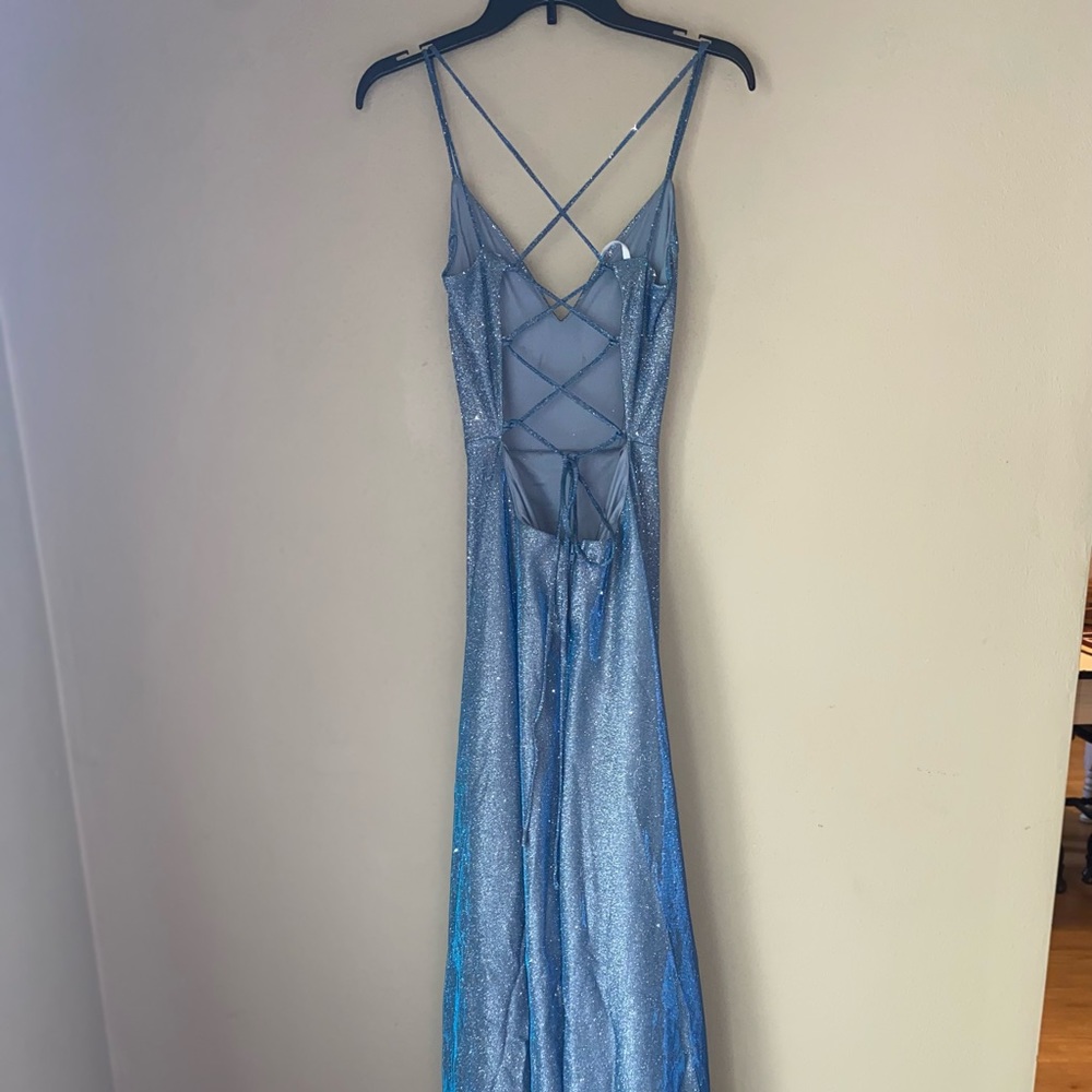 Blue/Gray Glitter Dress